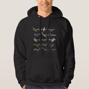 Various British WW2 Aeroplanes Hoodie