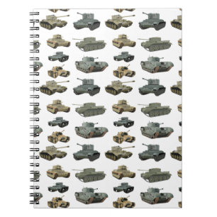 Various British WW2 Tanks Notebook