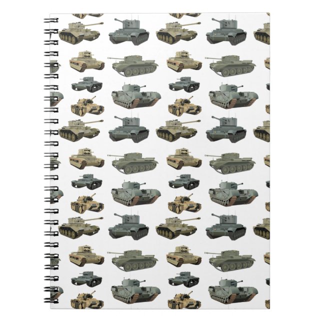 Various British WW2 Tanks Notebook (Front)