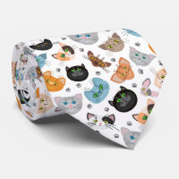 Various cat faces pattern
