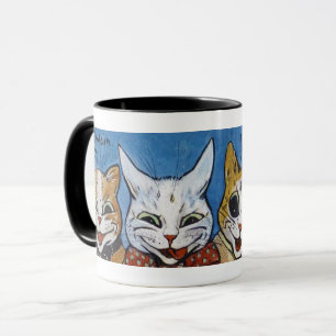 Various Cats Looking Out, Louis Wain Mug