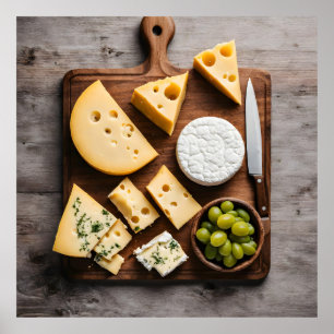 Various cheese poster
