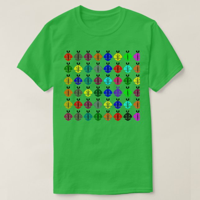 Various coloured butterflies T-Shirt (Design Front)