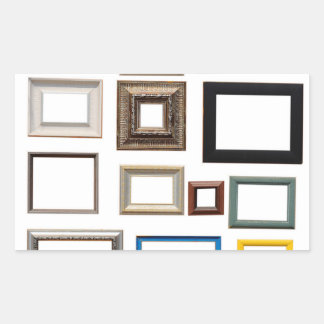 Various Colourful Picture Frames Rectangular Sticker