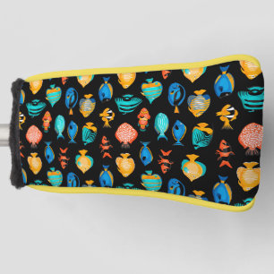 Various colourful tropical fish pattern golf head cover