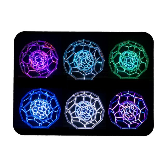 Various Colours Buckyball Magnet (Horizontal)