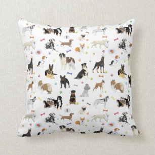 Various Dogs Pattern Cushion