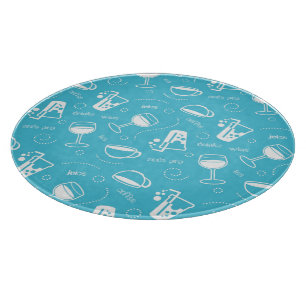 Various drinks cutting board