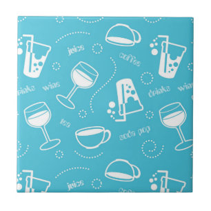 Various drinks tile