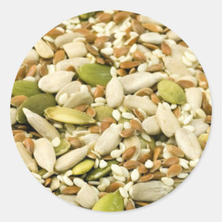 Various Eatable Seeds Classic Round Sticker