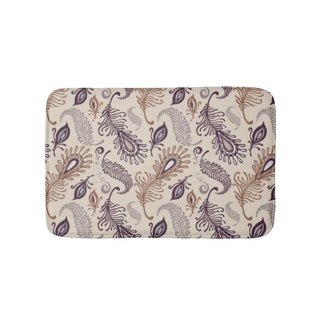 Various Feather Pattern Bath Mat (Front)
