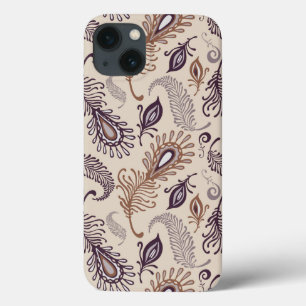 Various Feather Pattern iPhone 13 Case