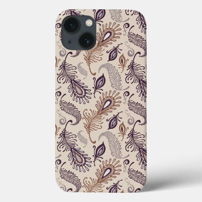 Various Feather Pattern Case-Mate iPhone Case (Back)