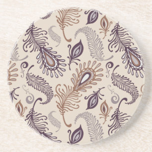 Various Feather Pattern Coaster