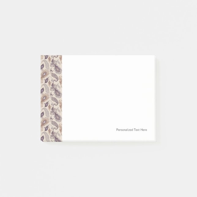 Various Feather Pattern Post-it Notes (Front)