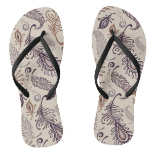 Various Feather Pattern Thongs