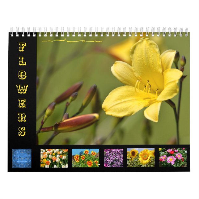 Various flowers 12 month calendar (Cover)
