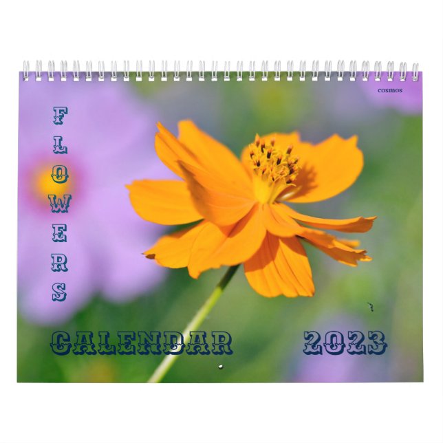 Various flowers calendar (Cover)
