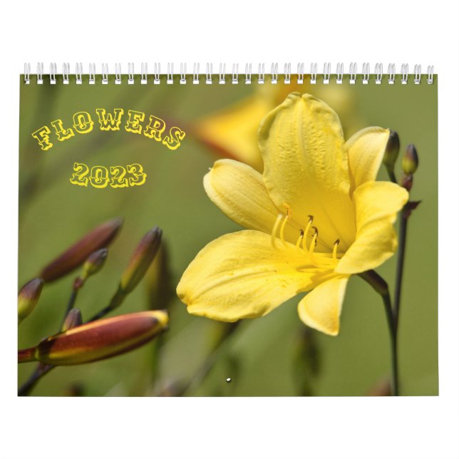 Various flowers calendar (Cover)