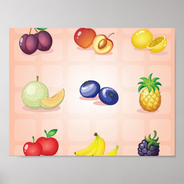 Various Fruits Poster (Front)