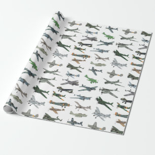 Various German WW2 Aeroplanes Wrapping Paper