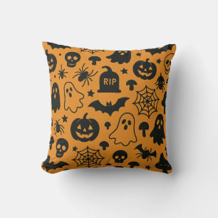 Various Halloween pattern images pliow Cushion