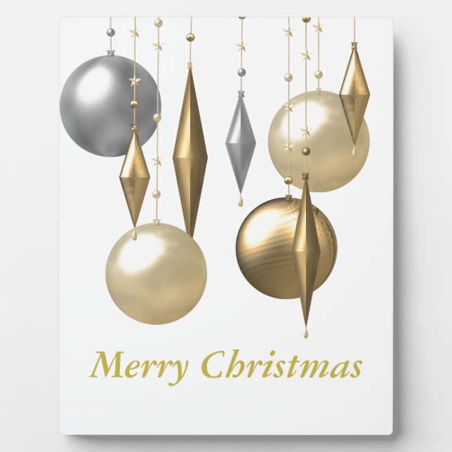 various hanging Christmas bauble Plaque (Front)