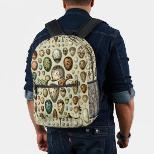 Various kinds of Egg Scientific Illustration Printed Backpack
