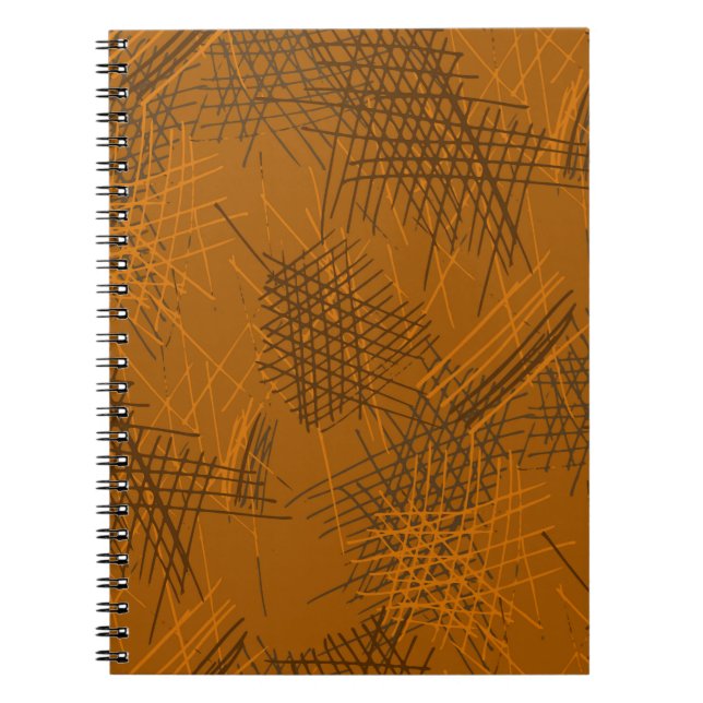 Various Pen Strokes. Seamless Texture with chaotic Notebook (Front)