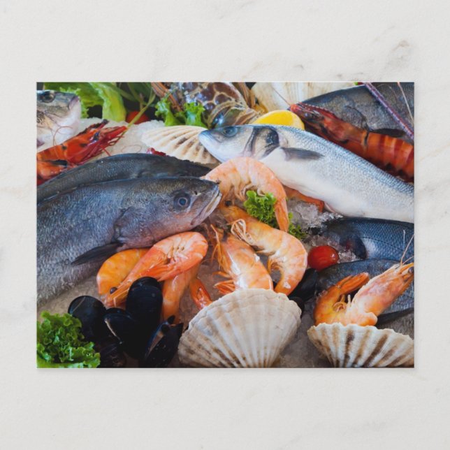 Various Seafood Postcard (Front)