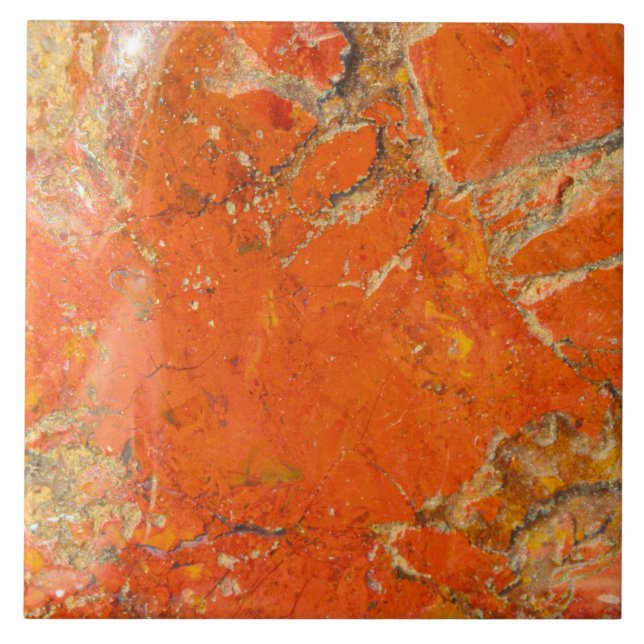 Various Semi-precious gemstone texture structure Ceramic Tile (Front)