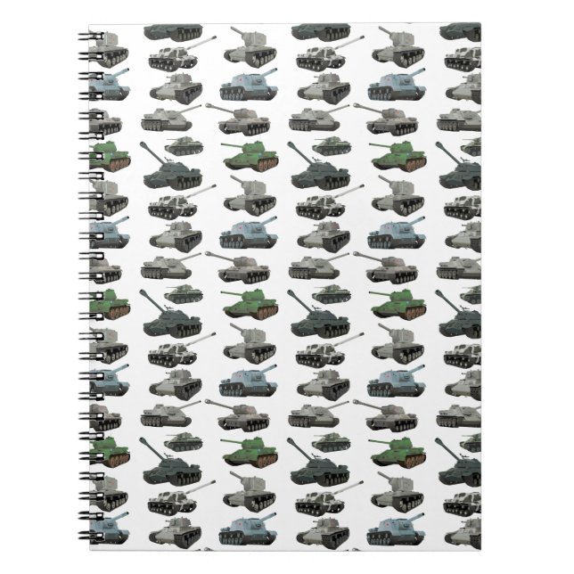 Various Soviet WW2 Tanks Spiral Photo Notebook (Front)