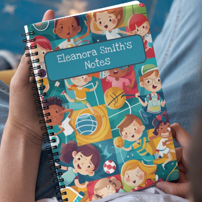 Various Sports Cute Characters Back to School   Notebook (Creator Uploaded)