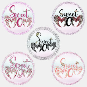 Various Tags for Mother's Day with Hearts