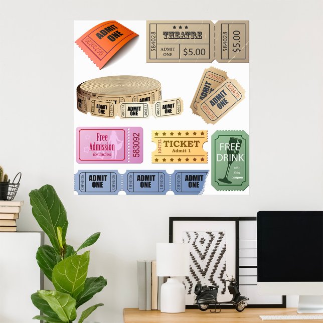 Various Tickets Poster (Creator Uploaded)