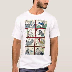 Various types of birds Ukiyoe T-Shirt