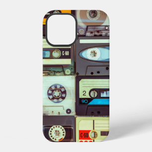 Various vintage audio cassettes iPhone 12 case