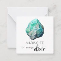 *~* Variscite Elixir Stone AP64 Flat Note Card