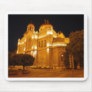 Varna Cathedral At Night Mouse Pad