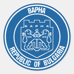 Varna Round Emblem Classic Round Sticker