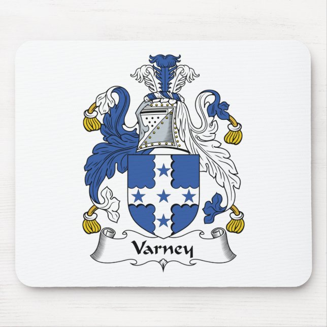 Varney Family Crest Mouse Pad (Front)