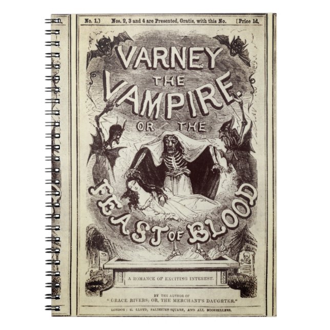 Varney the Vampire (Publication cover) Notebook (Front)