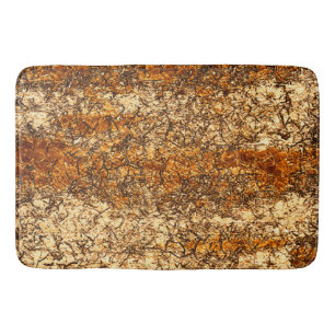 Varnish texture on rough wood bath mat
