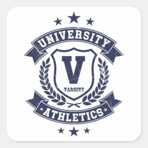 Varsity Athletics – College Sports Pride Square Sticker