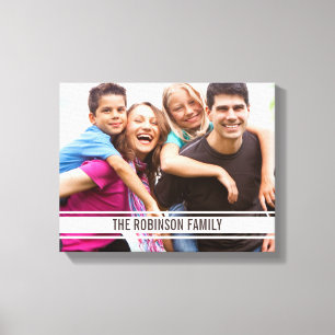 Varsity Bar Family Photo on Canvas Wall Art