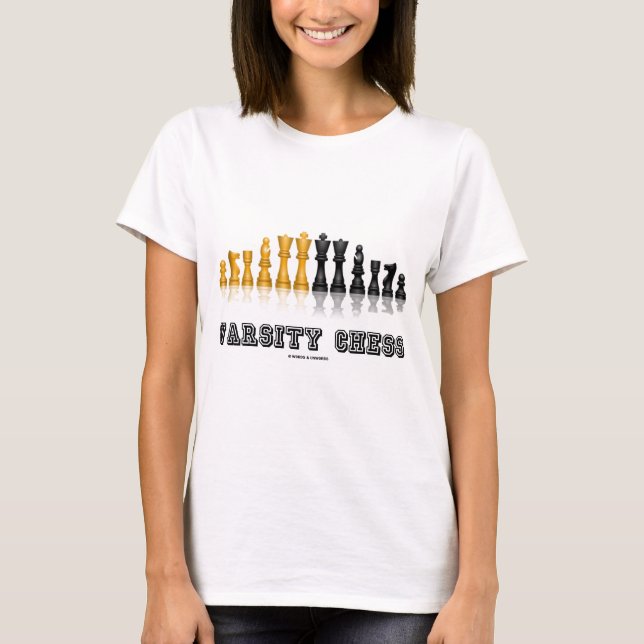 Varsity Chess (Reflective Chess Set) T-Shirt (Front)