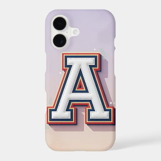 Varsity Initial Letter Phone Case | Pastel