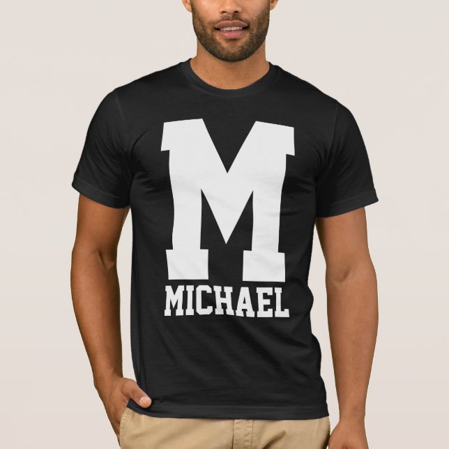 Varsity Letterman Monogram T-Shirt (Front)