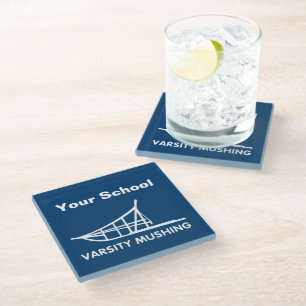 Varsity Mushing Glass Coaster