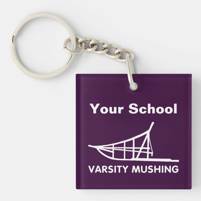 Varsity Mushing Key Ring (Front)
